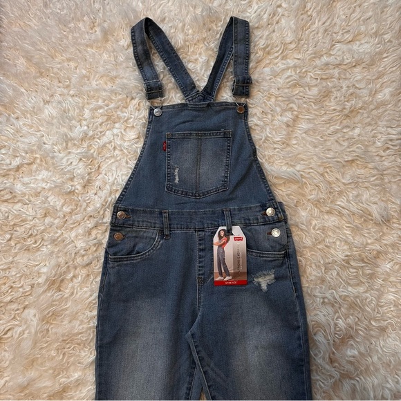 Levi's Blue Jeans Classic Denim Dungarees - Picture 1 of 7